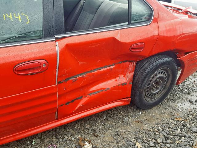 1G2NF52T61C130393 - 2001 PONTIAC GRAND AM S RED photo 10