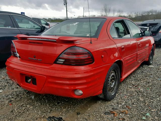 1G2NF52T61C130393 - 2001 PONTIAC GRAND AM S RED photo 4