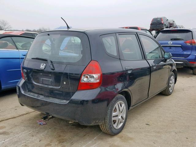 JHMGD374X8S071394 - 2008 HONDA FIT BLACK photo 4