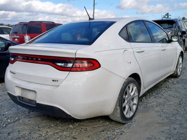 1C3CDFBA5DD139635 - 2013 DODGE DART SXT WHITE photo 4