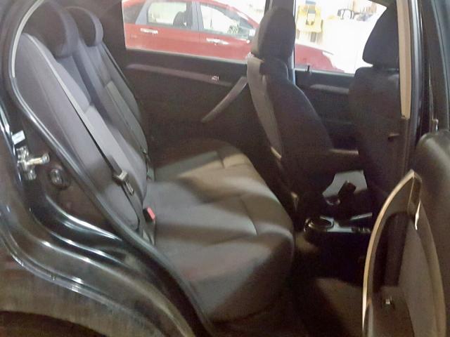 KL1TD56E49B616195 - 2009 CHEVROLET AVEO LS BLACK photo 6
