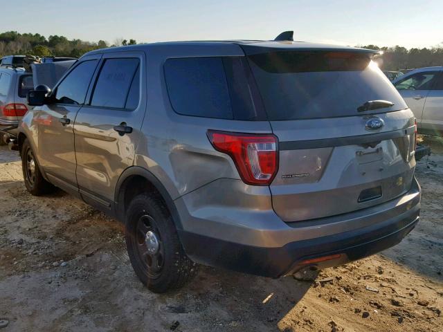 1FM5K8ATXHGA13327 - 2017 FORD EXPLORER P TAN photo 3