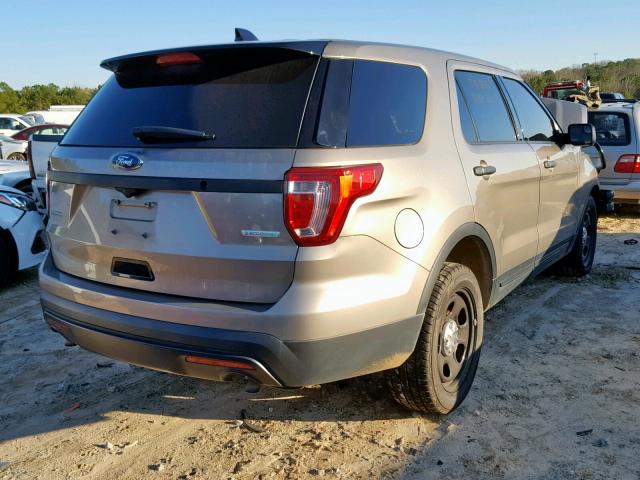 1FM5K8ATXHGA13327 - 2017 FORD EXPLORER P TAN photo 4