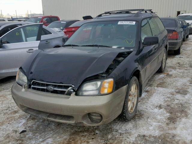 4S3BH686127634215 - 2002 SUBARU LEGACY OUT BLACK photo 2