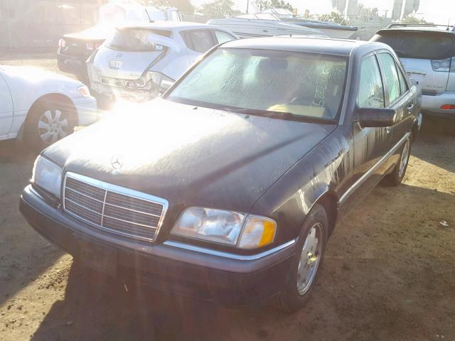 WDBHA28E5SF257536 - 1995 MERCEDES-BENZ C 280 BLACK photo 2