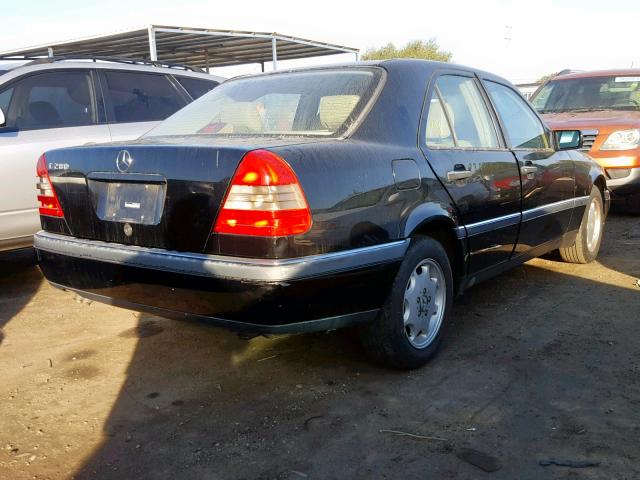 WDBHA28E5SF257536 - 1995 MERCEDES-BENZ C 280 BLACK photo 4