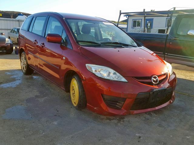 JM1CR293880316205 - 2008 MAZDA 5 RED photo 1