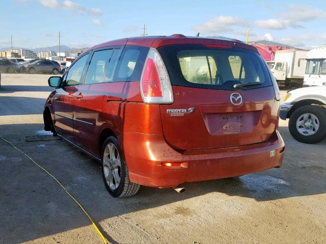 JM1CR293880316205 - 2008 MAZDA 5 RED photo 3