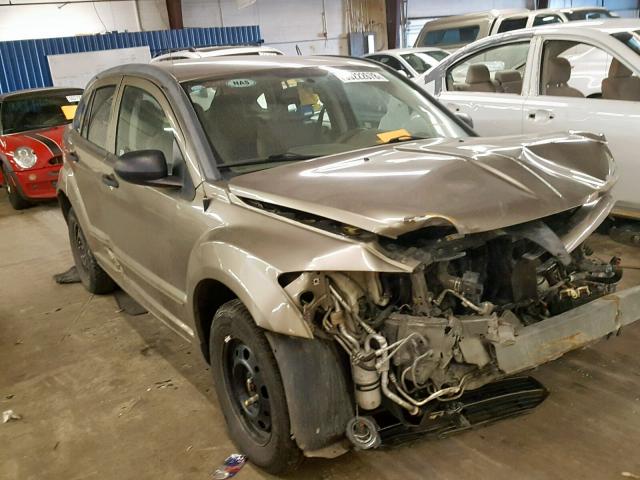 1B3HB28B37D231865 - 2007 DODGE CALIBER BEIGE photo 1