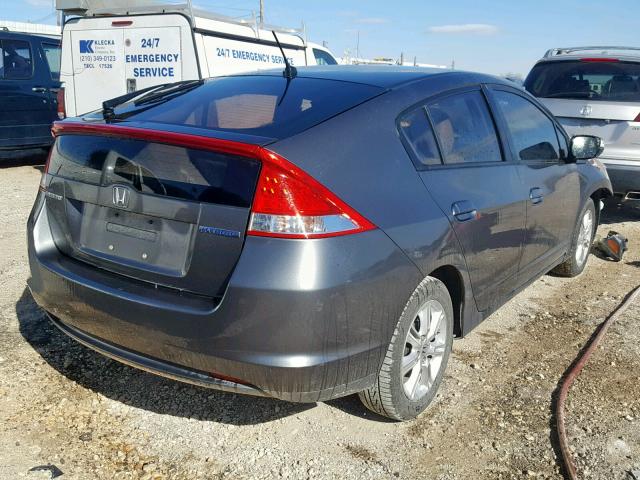 JHMZE2H74AS012677 - 2010 HONDA INSIGHT GRAY photo 4