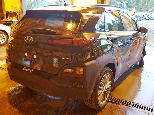 KM8K6CAA2JU096218 - 2018 HYUNDAI KONA SEL BLACK photo 4