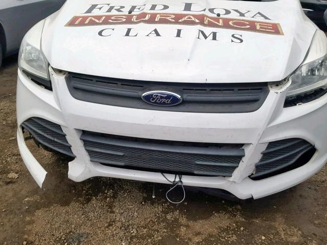 1FMCU0F75DUD56654 - 2013 FORD ESCAPE S WHITE photo 9