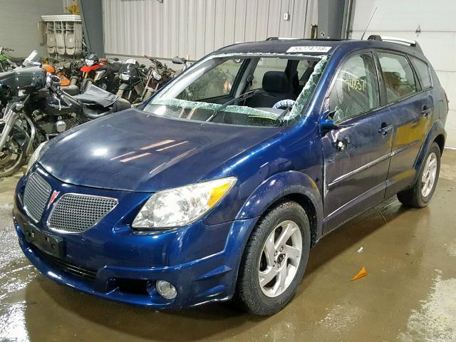 5Y2SL63885Z422458 - 2005 PONTIAC VIBE BLUE photo 2