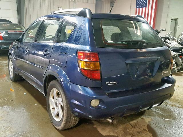 5Y2SL63885Z422458 - 2005 PONTIAC VIBE BLUE photo 3