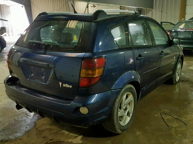 5Y2SL63885Z422458 - 2005 PONTIAC VIBE BLUE photo 4