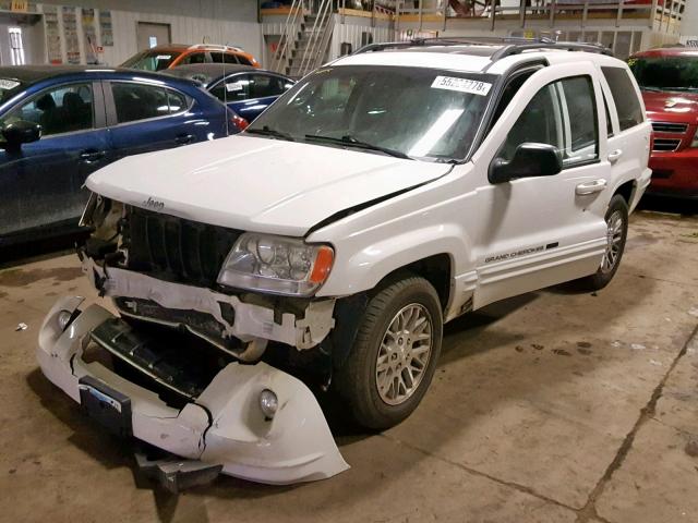 1J4GW58N94C235392 - 2004 JEEP GRAND CHER WHITE photo 2