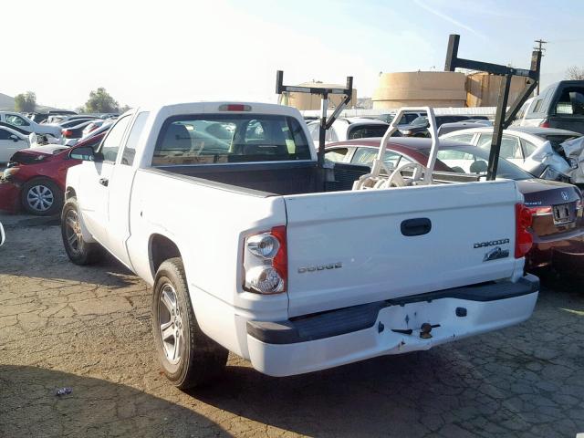 1D7CE3BK7AS179163 - 2010 DODGE DAKOTA SXT WHITE photo 3