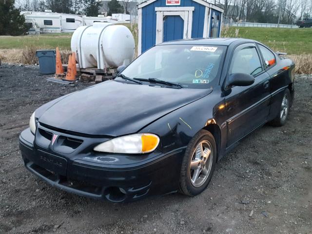 1G2NW12E73C149418 - 2003 PONTIAC GRAND AM G BLACK photo 2