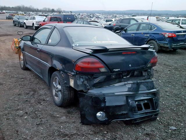 1G2NW12E73C149418 - 2003 PONTIAC GRAND AM G BLACK photo 3