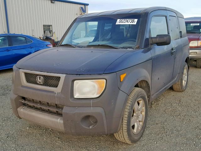 5J6YH28513L013229 - 2003 HONDA ELEMENT EX BLUE photo 2