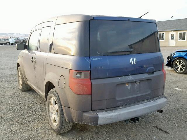 5J6YH28513L013229 - 2003 HONDA ELEMENT EX BLUE photo 3