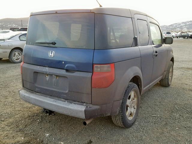 5J6YH28513L013229 - 2003 HONDA ELEMENT EX BLUE photo 4