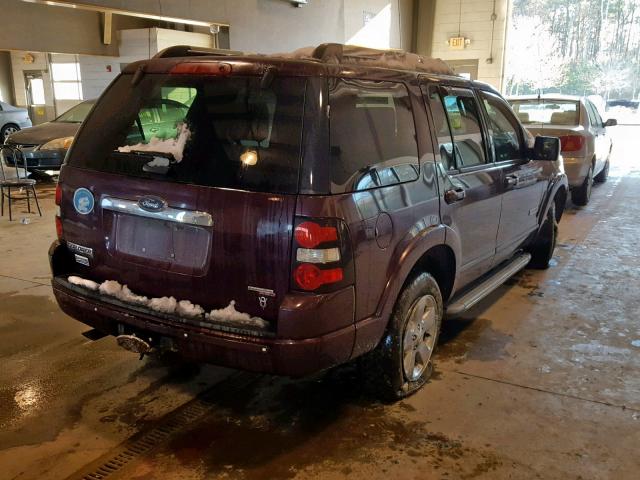 1FMEU75856UA99686 - 2006 FORD EXPLORER L RED photo 4