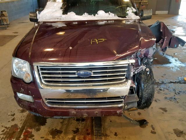 1FMEU75856UA99686 - 2006 FORD EXPLORER L RED photo 7