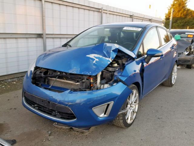 3FADP4CJ3BM145340 - 2011 FORD FIESTA SEL BLUE photo 2