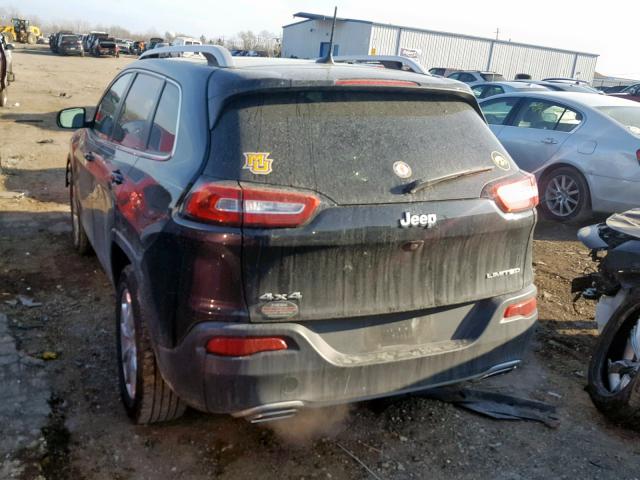 1C4PJMDSXGW286252 - 2016 JEEP CHEROKEE L BLACK photo 3