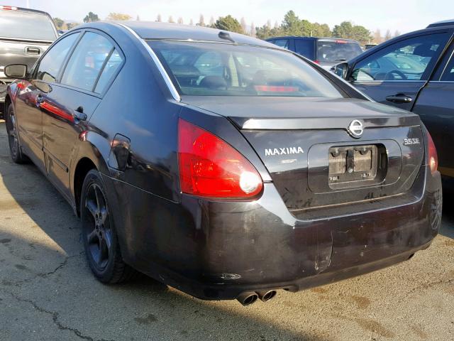 1N4BA41E45C855013 - 2005 NISSAN MAXIMA SE BLACK photo 3