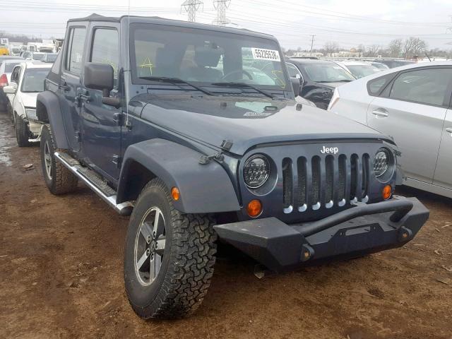 1J4GA39187L115084 - 2007 JEEP WRANGLER X GRAY photo 1