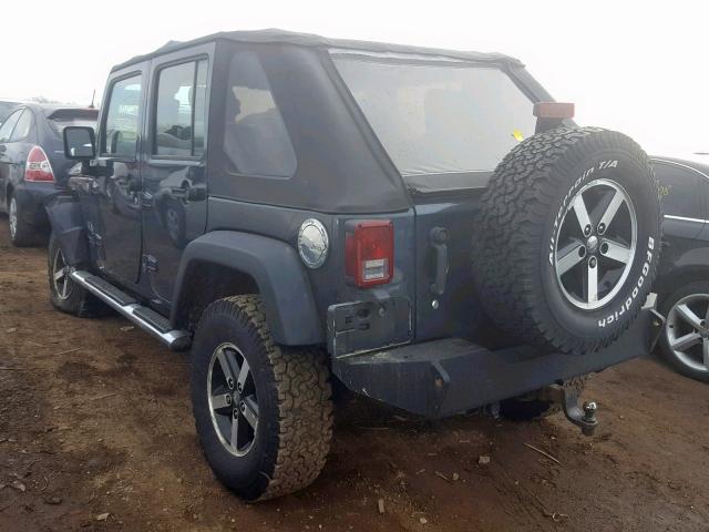 1J4GA39187L115084 - 2007 JEEP WRANGLER X GRAY photo 3