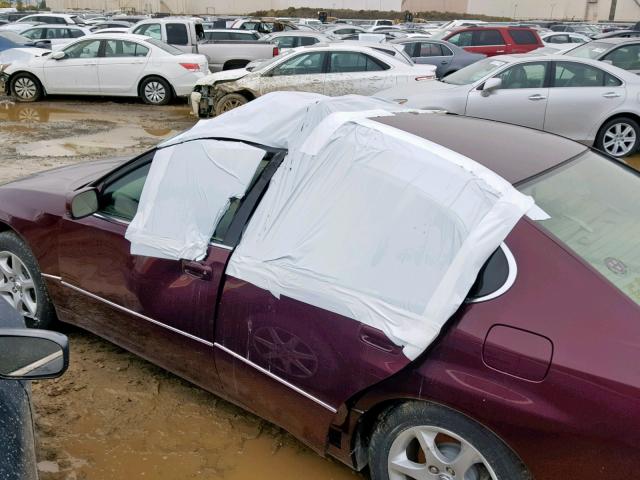 JT8BD69S820155692 - 2002 LEXUS GS 300 MAROON photo 9