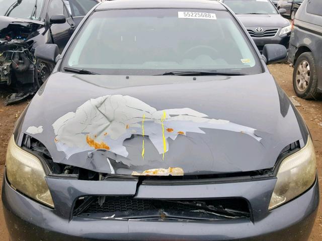 JTKDE177370190925 - 2007 TOYOTA SCION TC ნაცრისფერი ფოტო 7