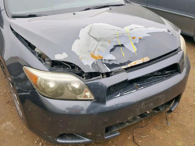 JTKDE177370190925 - 2007 TOYOTA SCION TC ნაცრისფერი ფოტო 9