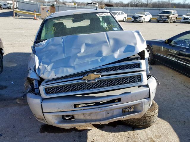 3GCPKSE73DG201905 - 2013 CHEVROLET SILVERADO SILVER photo 9