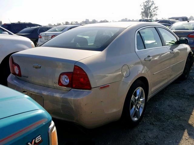 1G1ZH57B69F227314 - 2009 CHEVROLET MALIBU 1LT BEIGE photo 4