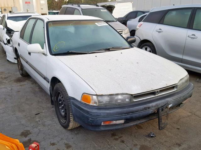 JHMCB7649MC075941 - 1991 HONDA ACCORD DX WHITE photo 1