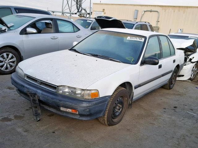 JHMCB7649MC075941 - 1991 HONDA ACCORD DX WHITE photo 2