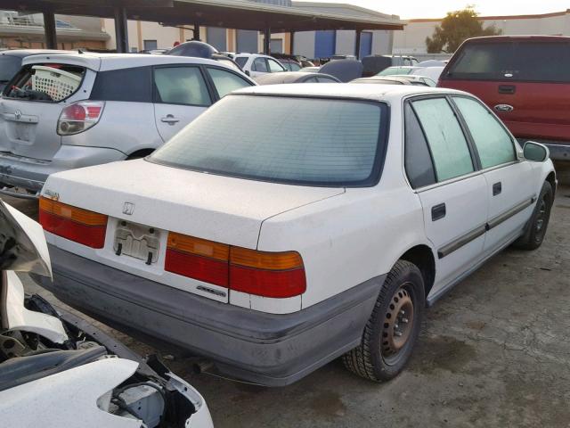 JHMCB7649MC075941 - 1991 HONDA ACCORD DX WHITE photo 4