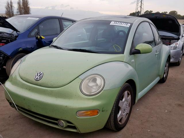 3VWCK21C41M428998 - 2001 VOLKSWAGEN NEW BEETLE Yaşıl foto 2