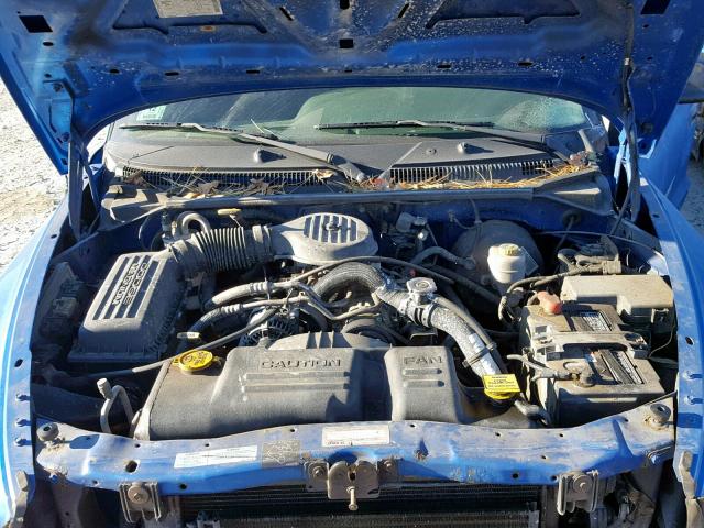 1B7GL2AX7YS674126 - 2000 DODGE DAKOTA QUA BLUE photo 7