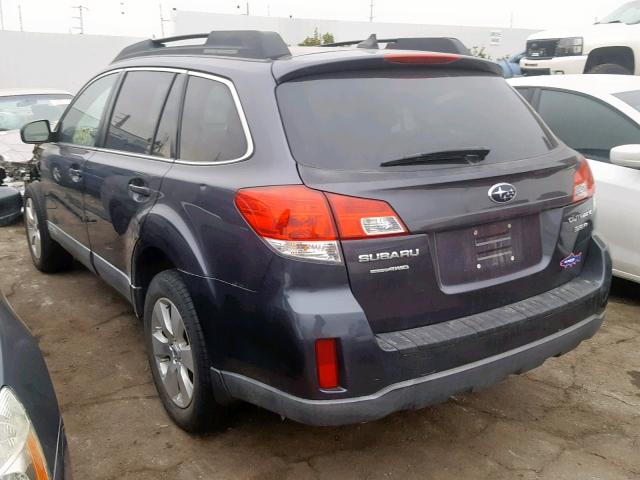 4S4BRDJC0C2260417 - 2012 SUBARU OUTBACK 3. GRAY photo 3