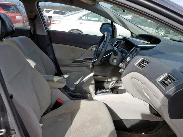 2HGFB2F6XDH532810 - 2013 HONDA CIVIC HF GRAY photo 5