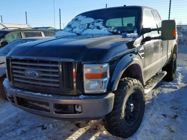 1FTWX31R98EA58336 - 2008 FORD F350 SRW S BLACK photo 2