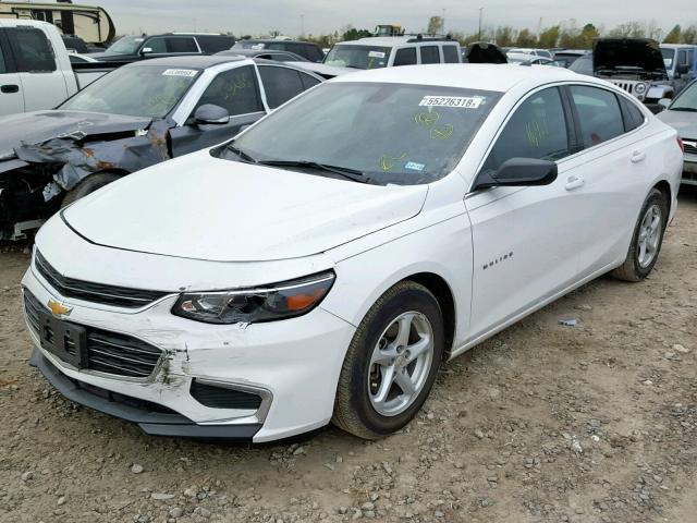 1G1ZB5ST5HF143565 - 2017 CHEVROLET MALIBU LS Ақ фото 2