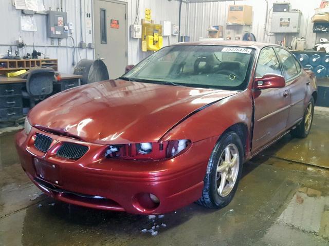 1G2WK52J13F160014 - 2003 PONTIAC GRAND PRIX RED photo 2