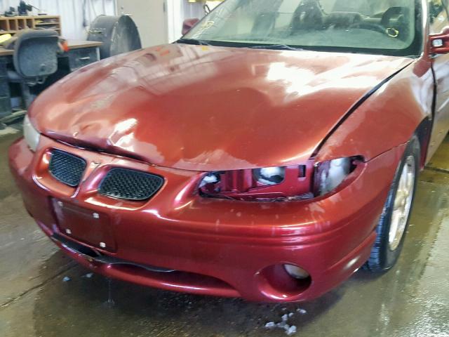 1G2WK52J13F160014 - 2003 PONTIAC GRAND PRIX RED photo 9