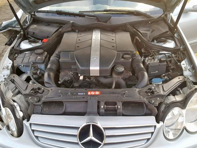 WDBTJ65J95F151033 - 2005 MERCEDES-BENZ CLK 320C SILVER photo 7